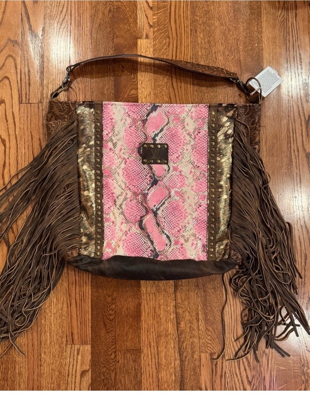 Nwt NEW Keep it Gypsy Blush and Gold Amazonian Upcycled Rosie Tote